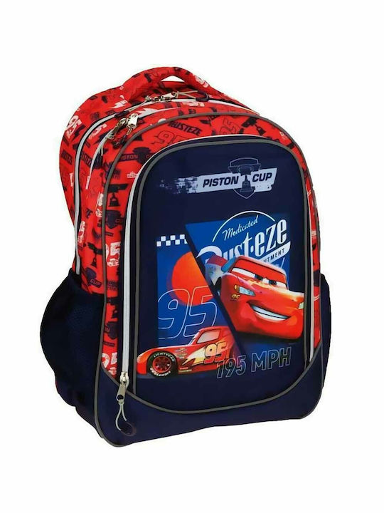 Gim Cars McQueen School Bag Backpack Elementary, Elementary in Red color