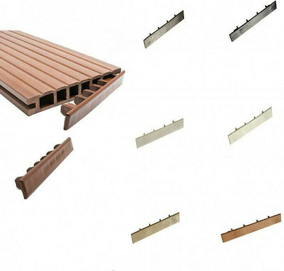 Showood Τάπα for Garden Flooring from WPC 1pcs 2x12cm Καφέ Σκούρο