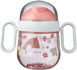 Little Dutch Flowers & Butterflies Educational Sippy Cup Plastic with Handles Pink for 6m+m+ 200ml