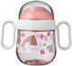 Little Dutch Flowers & Butterflies Lernbecher Kunststoff mit Griffen Rosa für 6m+m+ 200ml