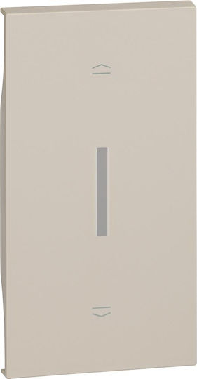 Legrand Living Now Μετώπη Διακόπτη Ρολών σε Μπεζ Χρώμα KM06M2
