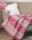 Pennie Two-Seater Sofa Throw Achilles 180x240cm. Fuchsia