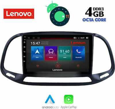 Lenovo Sistem Audio Auto pentru Opel Combo Fiat Doblo 2015-2018 (Bluetooth/USB/AUX/WiFi/GPS/Apple-Carplay/Partitură) cu Ecran Tactil 9"