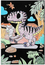 Tooky Toys Malerei Malerei auf Samt Dinosaurier