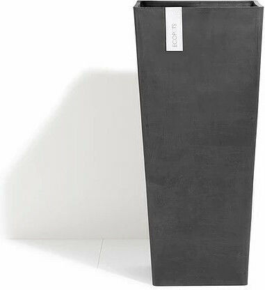 Ecopots Topf Kunststoff Dark Grey 32x32x70cm.