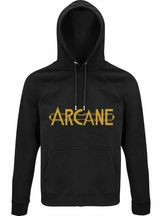 Hoodie Unisex, Bio " Arcane ", Schwarz