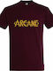 Unisex-T-Shirt, "Arkane", Burgunderrot