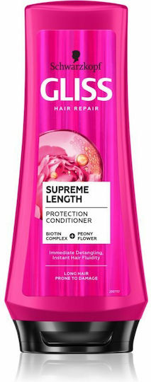 Gliss Supreme Length Conditioner Αναδόμησης/Θρέψης για Όλους τους Τύπους Μαλλιών 200ml
