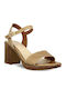 Leather Sandals Tabac Brown