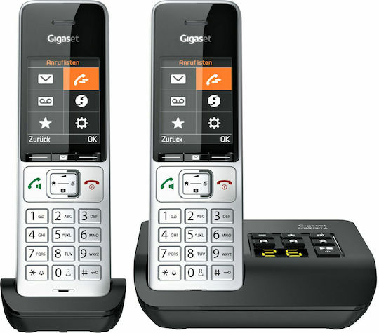 Gigaset Comfort 500A Cordless Phone with Greek Menu Silver/Black
