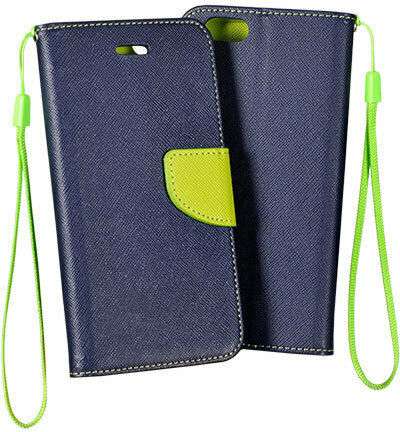 Tel1 Fancy Book Δερματίνης Navy/Lime (Galaxy A32 4G)