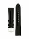 Hirsch Diva Lederriemen Schwarz 18mm