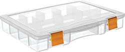 Asrin Tool Compartment Organiser Transparent 23.2x15.2x3.5cm