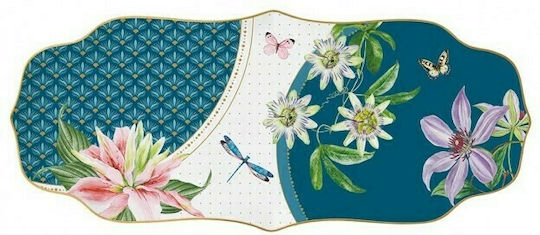 Marva Voyage Tropical Platou de Servire Oval din Porțelan Multicoloră 36x16buc 1buc