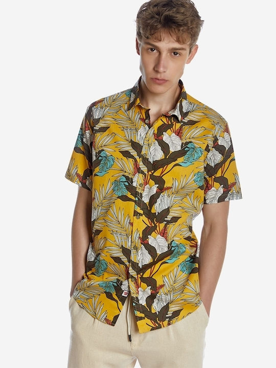 Brokers Jeans Short Sleeve Cotton Shirt in Regu...