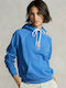 Ralph Lauren Women's Long Hooded Fleece Sweatshirt Turquoise