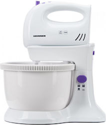 Heinner Μίξερ με Πλαστικό Κάδο 2.5lt Λευκό 300W