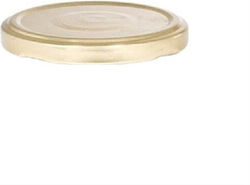 Καπάκι για Δοχείο Αποθήκευσης από Μέταλλο 8.2cm σε Χρυσό Χρώμα