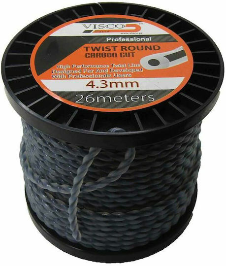 Visco Parts 4326 Linie Rotundă De Tăiere Pentru Mașini De Tuns Iarba Lungime 26m Și Grosime 4.3mm