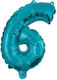 Metallische Luftballons Metallisch Blau Nr.6 32cm