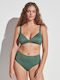 Gisela Set Bikini Τριγωνάκι Με Ενίσχυση Ψηλόμεσο Πράσινο