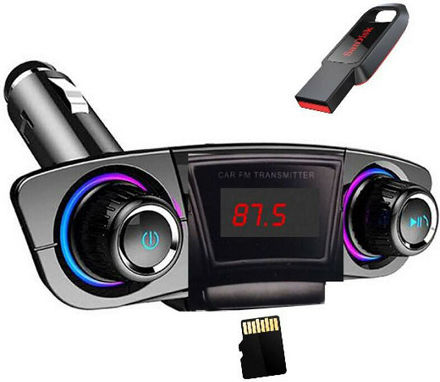 FM Transmitter Autovehicul cu MicroSD / USB 3.1A M20 12.24V