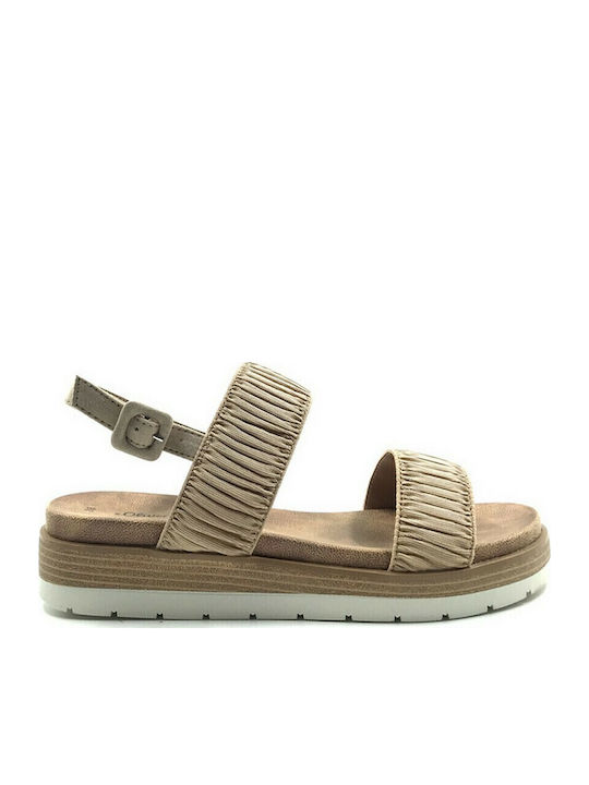 Women's Platform Shoes Beige 5-28108-28 355