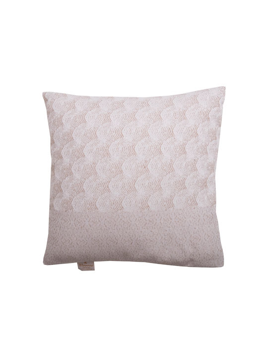 Viopros Sofa Cushion 3016 from 100% Cotton Sand 42x42cm.