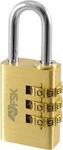 Ferrestock Padlock Brass Combination 28.5mm 1pcs