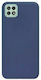 Matt Back Cover Silicon 1.2mm Albastru închis (Galaxy A22 5G)
