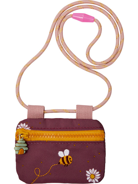Die Spiegelburg Bee Kids Wallet for Coins with Zipper Burgundy