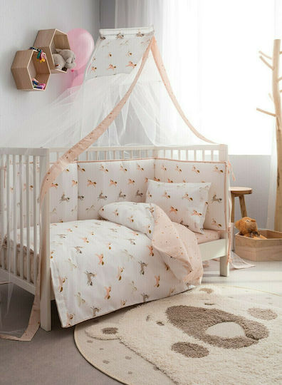 Vesta Home Magic Baby Sheets Set Cradle Cotton White 70x125cm 3pcs