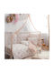Vesta Home Σετ Βρεφικά Σεντόνια Κούνιας Βαμβακερά Magic Λευκά 120x165εκ. 3τμχ