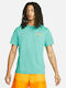 Nike Sportwear Ανδρικό T-shirt Washed Teal με Λογότυπο