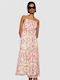 Vero Moda Sommer Mini Kleid mit Rüschen Rosa