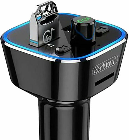 Earldom FM Transmitter Αυτοκινήτου με Bluetooth / USB 5V/2.4A