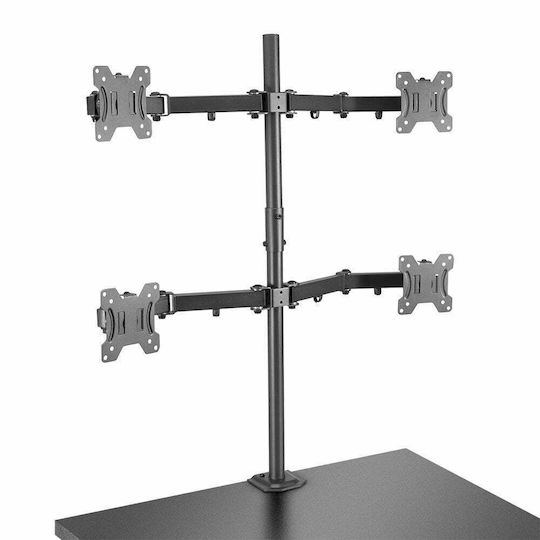 Lindy Halterung Auf dem Schreibtisch für 4 Monitore bis 28" mit Arm (40659)