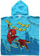 Marvel Kinder Strandponcho Spiderman Hellblau 120 x 60cm.