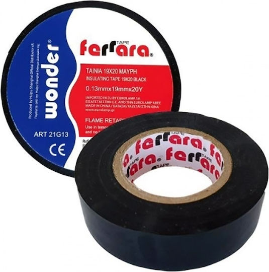 Wonder Insulation Tape 19mm x 20m 30-004600 Black