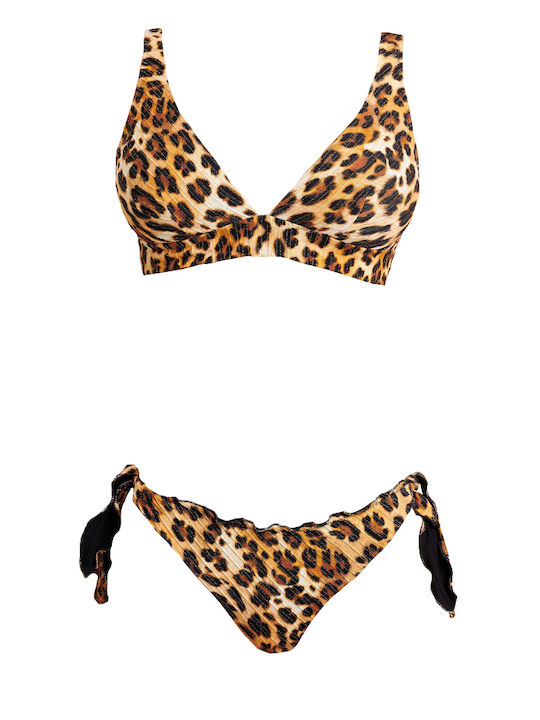 Bikini Set Triangle Animal Print