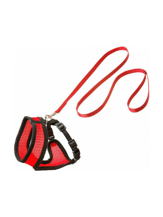 Karlie Harms Cat Harness Set Σαμαράκι Γάτας με Οδηγό Κόκκινο 15mm Karlie Harms Cat Harness Set Σαμαράκι Γάτας με Οδηγό Κόκκινο 15mm