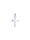 Skaras Jewels Men's White Gold Cross 14K