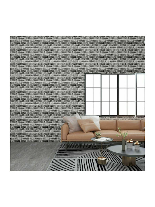 3D Wall Panels Foam with Glue Gray Gray 100x50x...