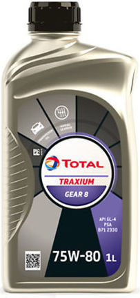 Total Traxium Gear 8 Autoöl Für Automatikgetriebe & Manuelles Getriebe 75W-80 1lt
