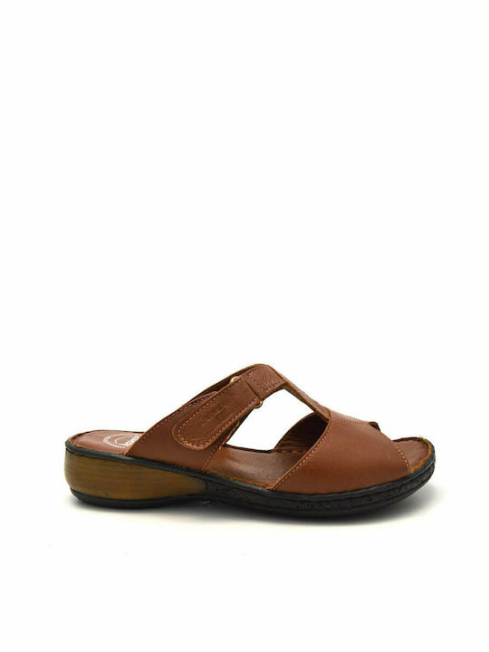 Boxer Anatomic Leather Women's Sandals Tabac Brown