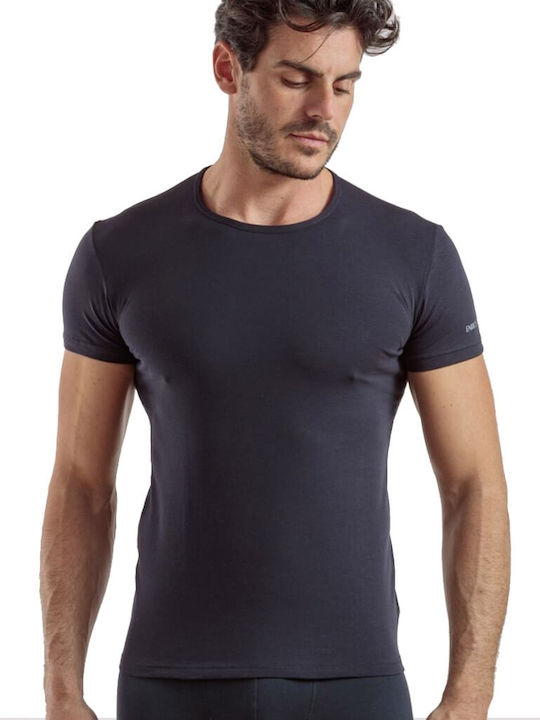 Enrico Coveri Men's Short Sleeve Undershirt Nav...
