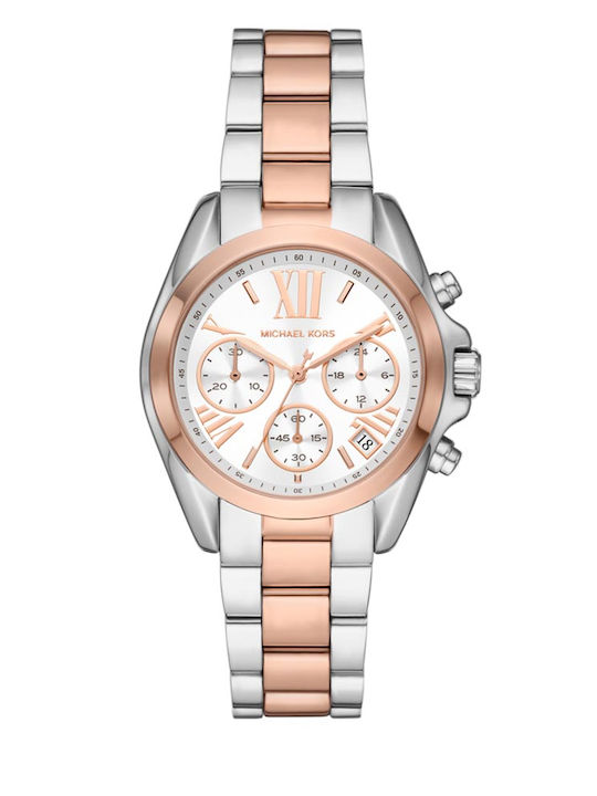 Michael Kors Bradshaw Damen Uhr Chronograph mit Metallarmband