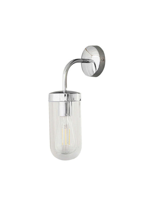 Rabalux Yago Modern Leuchte Badezimmer mit Fassung E27 Silber 9.7cm