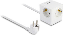 DeLock PowerCube Sicherheits-Steckdosenleiste 3 Steckdosen mit Kabel 1,5m DeLock PowerCube Sicherheits-Steckdosenleiste 3 Steckdosen mit Kabel 1,5m