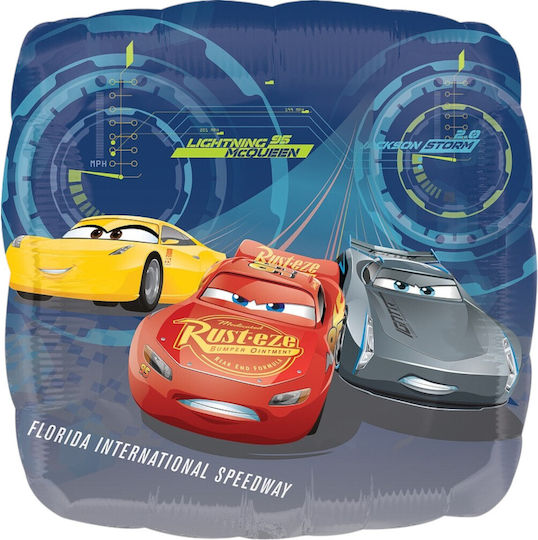 Μπαλόνι Τετράγωνο Disney Cars Foil Πολύχρωμο 43εκ.
